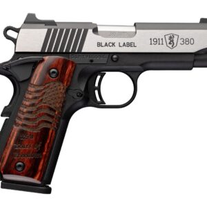 Semi-automatic pistol with a silver slide and a carved wooden grip engraved '250 Years of Freedom'.