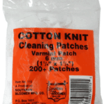 Pack of cotton knit cleaning patches in an orange-labeled plastic bag (about 200+ patches).