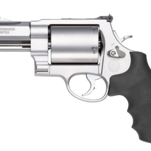 Smith & Wesson X Frame Series Performance Center Model 500 Handgun 500 S&W Mag 5rd Capacity 3.5" Barrel Silver with Black Grip Fiber Optic Sights