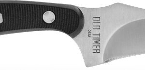 Old Timer Sharpfinger Knife Full Tang 3 3/10" Fixed Blade Black