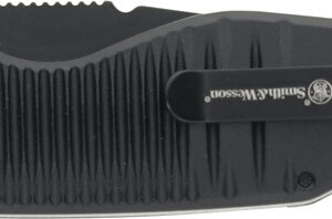 Smith & Wesson Special Ops Auto Mini Folding Knife 1-9/10" Drop Point Blade Black