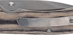 Uncle Henry Folding Knife 3" Drop Point Blade Brown Pakka Wood