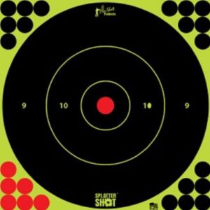Pro-Shot Splatter Shot 12" Green Bullseye Tag Paper Target 5/ct