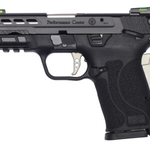 Smith & Wesson M&P Shield EZ Performance Center Silver 9mm Luger 8rd Magazine 3.83" Ported Barrel Thumb Safety with Cleaning Kit