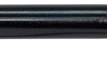 Long black gun barrel with a textured muzzle cap and a trigger guard, resembling a suppressor assembly.