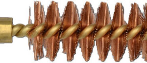Pro-Shot Phosphorus Bronze Bristles/Brass Core Shotgun Bore Brush (5/16-27 Thread) 20 ga