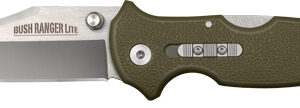 Cold Steel Bush Ranger Lite Rocker Lock Knife  - 3-1/2" Satin Blade OD Green GFN