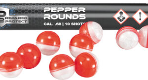 Umarex P2P Core Defense Pepper Rounds.68 cal Red/Black 10/ct