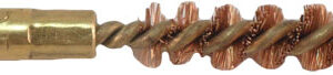 Pro-Shot Benchrest Brass Core/Bronze Bristle Pistol Bore Brush (5/40 Thread) .25 cal