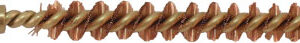 Pro-Shot Benchrest Brass Core/Bronze Bristle Rifle Bore Brush (8/32 Thread) .25 cal