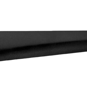 Rounded black pill-shaped bar oriented diagonally across a white background.