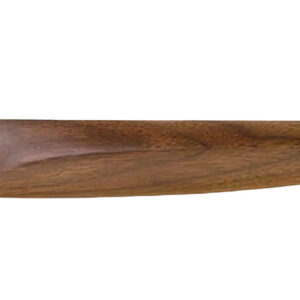 Long wooden spatula with a curved rounded end, used for stirring and scraping during cooking