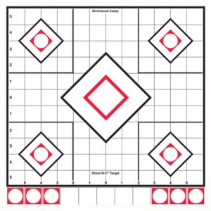 Birchwood Casey Shoot-N-C White/Black Sight-In Target - 5-12" Targets 55 Pasters