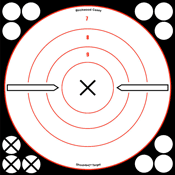 Birchwood Casey Shoot-N-C White/Black Bull's-Eye "X" Targets