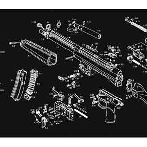 TekMat 12x36 Gun Cleaning Mat - Heckler & Koch MP5