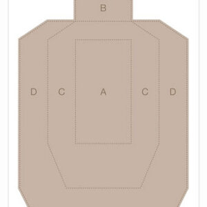 Birchwood Casey Eze-Scorer IPSC Practice Paper Target - 23"x35" 5 Pack