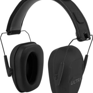 Wireless black over-ear headphones with a padded headband and metal frame; ULTRX branding is visible on the ear cups.