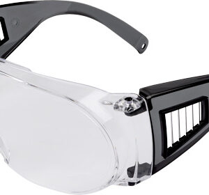 Allen ULTRX Fit Over Safety Glasses Black with Clear Lenses