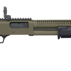 Mossberg 590R ODG Cerakote Shotgun 12ga 3" Chamber 6rd Capacity 18.5" Barrel MBUS 3 Sights