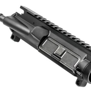 AR-style upper receiver with a Picatinny rail on top, shown at an angle