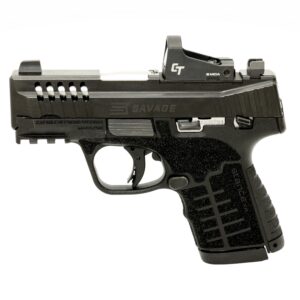 Savage Stance XR MC9MS Handgun 9mm Luger 10(1)&13(1)rd Magazines 3.2" Barrel Black Manual Safety w/CTS-500 Red Dot