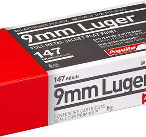 Aguila Handgun Ammunition 9mm Luger 147 gr FMJFP 950 fps 50/ct