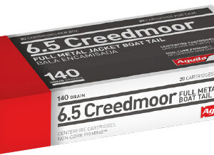 Aguila Rifle Ammunition 6.5 Creedmoor 140 gr FMJBT 2600 fps 20/ct