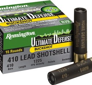 Remington Ultimate Defense Shotshell Bore .410 ga 3" #000 Buck 1125 fps 15/ct