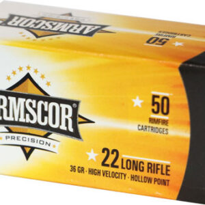 ARM 22LR 36GR HVHP Ammo 50 rounds