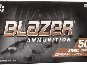 CCI Blazer Brass Handgun Ammunition 9mm Luger 115 gr. FMJ 1145 fps 50/ct