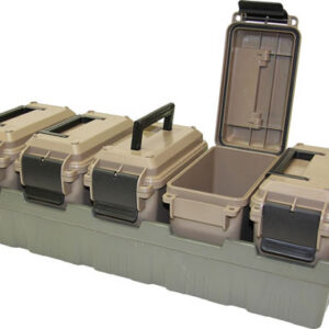 MTM 5-CAN Ammo Crate Mini FDE Cans Army Green Tray