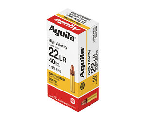 Aguila Super Extra Rimfire Ammunition .22 LR 40 gr. CPSP 1255 fps 50/ct