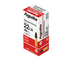 Aguila Standard Velocity Rimfire Ammunition .22 LR 40 gr LRN 1130 fps 50/ct