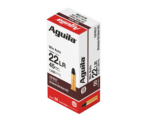 Aguila Limited Edition Rimfire Ammunition .22 Win Auto 45 gr 1030 fps 50/ct