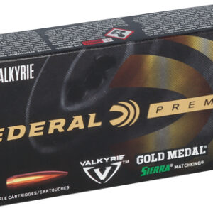 Federal Premium Gold Medal Sierra Matchking  Ammunition .224 Valkyrie 90 gr 2700 fps BTHP 20/ct