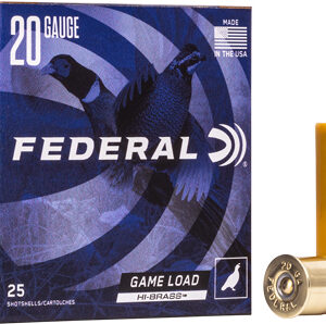 Federal Game-Shok Upland Game Hi Brass Load Shotshells 20 ga 2 3/4" 1 oz 1220 fps #7.5 25/ct