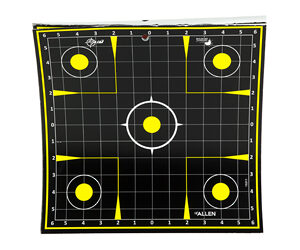 Allen EZ Aim Non-Adhesive Splash Target 12.5" Black and Yellow 30 per Pad