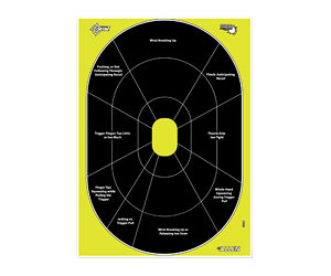 Allen EZ AIM Non-Adhesive Splash Handgun Trainer 12x8 - 8/ct
