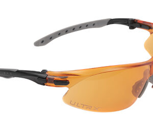 Allen ULTRX Keen Safety Glasses Black with Amber Lenses