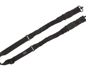 Padded black camera strap with metal hooks on both ends.