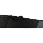 Long black soft carrying case with a zipper and two carrying handles on a white background.
