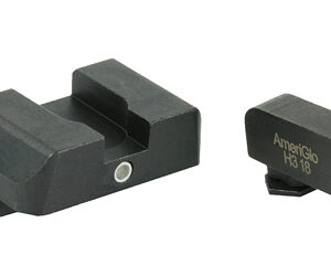 Ameriglo Tritium i-Dot Night Sight for Glock 17-39 / Front Tritium - Green / Front Outline - White / Rear - Green Square Notch
