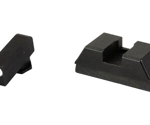 Ameriglo Optics Compatible Tritium Handgun Sight Set for Glock Flat Black .295? Rear 1L Tall Green with White .220? Front