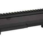 Black AR-15 upper receiver with a top Picatinny rail, shown from the side.