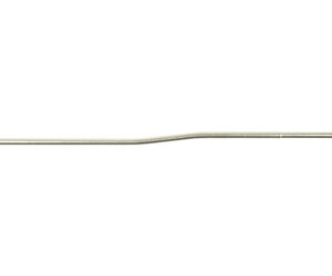 Long, slender stainless steel rod with a gentle bend toward the left, on a white background.