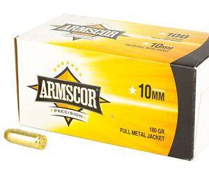 Armscor Value Pack Handgun Ammunition 10mm Auto 180gr FMJ 1008 fps 100/ct