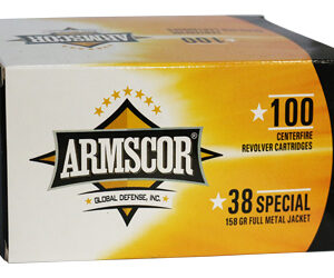 ARMSCOR 38SPL 158GR FMJ 100/1200