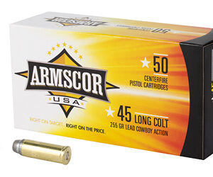Armscor Handgun Ammunition .45 Colt 255 gr LRN 800 fps 50/ct