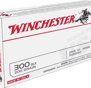 Winchester USA Rifle Ammunition .300 AAC Blackout 200 gr. FMJBT 1060 fps 20/ct