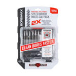 BOREMAX Speed Brush Multi-Cal Pack in blister packaging with 'Clean Bores Faster' label on the front.